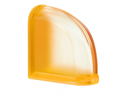 Стеклоблок Mini APRICOT CURVED END Стеклоблок Mini APRICOT CURVED END