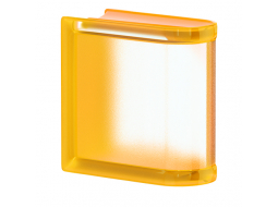 Стеклоблок Mini APRICOT LINEAR END Стеклоблок Mini APRICOT LINEAR END