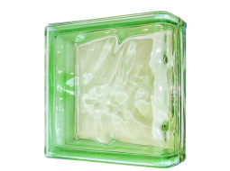 Торцевой стеклоблок Green 1919/8 Linear End Wave