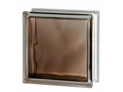 Стеклоблок цветной Brilly 1919/8 Wave Bronze Стеклоблок цветной Brilly 1919/8 Wave Bronze