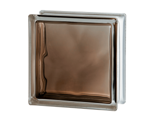 Стеклоблок цветной Brilly 1919/8 Wave Bronze Стеклоблок цветной Brilly 1919/8 Wave Bronze