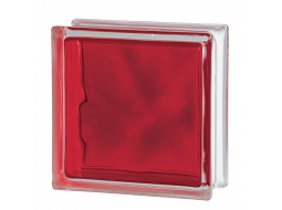 Стеклоблок цветной Brilly 1919/8 Wave Red Стеклоблок цветной Brilly 1919/8 Wave Red