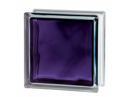 Стеклоблок цветной Brilly 1919/8 Wave Violet Стеклоблок цветной Brilly 1919/8 Wave Violet