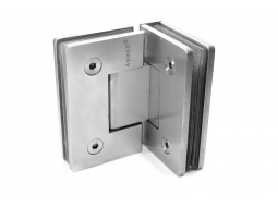 Кутова петля 90гр. скло-скло 8-10 мм нерж.