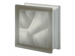 Матовый стеклоблок цветной бронзовый волна Q19O