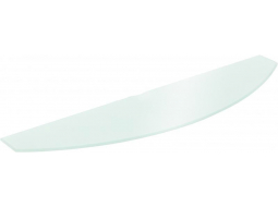 Полиця скляна матова арка