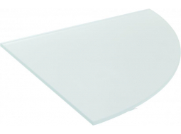 Полиця скляна матова радіусна