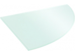 Полиця скляна металік радіусна