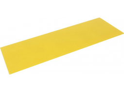 Полка стеклянная желтая прямоугольная 