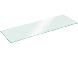 Полиця скляна прозора прямокутна