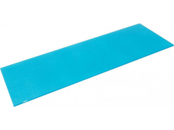 Полка стеклянная бирюзовая прямоугольная 